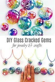 diy glass ed gems and stones