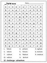 (.pdf file 58.1kb) there are loop cards to accompany this. Ture Suffix Word Search Spelling Patterns Ture Words Words Containing