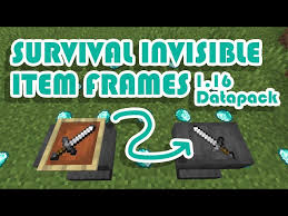 invisible item frames in survival