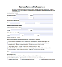 Sample Business Partner Agreement 7 Free Documents