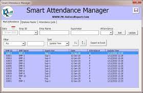smart attendance manager in excel vba
