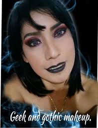 geek and gothic makeup inspired by