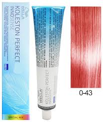 Up to 100 percent grey coverage, up to three levels of tone brightening (up to five levels for special blonde). Wella Koleston Perfect Innosense Hair Color 0 43 Red Gold