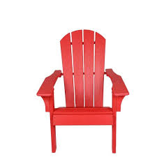 Red Plastic Adirondack Chair H