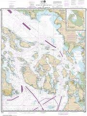 Strait Of Juan De Fuca To Strait Of Georgia Drayton Harbor Noaa Chart 18421
