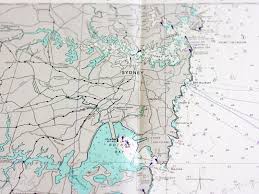 Vintage Nautical Chart Of Sydney To Jervis Bay Vintage