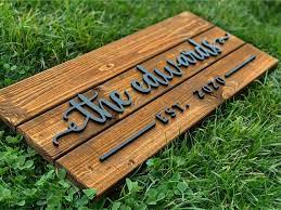 Custom Wood Sign Personalized Family
