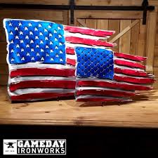 3d Distressed American Flag Wall