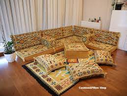 Yellow Sofa Arabic Sofa Set L Shape