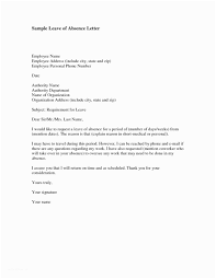Leave Of Absence Letter Graduate School From Employer Sample For