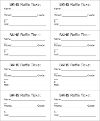 Free Raffle Ticket Template Doc 37kb 1 Page S