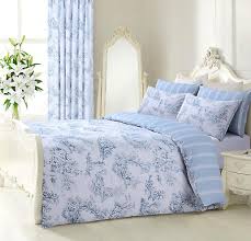 luxury cotton rich toile pale blue