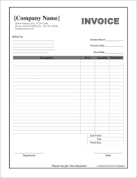 Fillable Invoice Template Magdalene Project Org