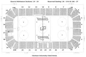 cheel arena seating chart clarkson