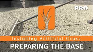 preparing the base for artificial gr