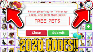 Codes on adopt me for pets : Trying All New Adopt Me Codes January 2020 In Roblox For Free Legendary Pets Youtube