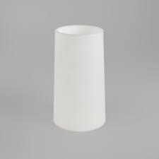 Cone 240 White Glass Shade Ip44 With