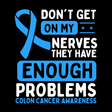 colon cancer awareness nerves blue