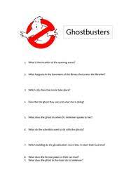 Whether you have a science buff or a harry potter fa. Ghostbuster Movie 1 Questions By Msaletha Teachers Pay Teachers