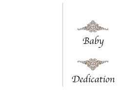 Baby Dedication Certificate Template In Word And Pdf Formats