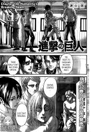 The attack titan) is a japanese manga series both written and illustrated by hajime isayama. Attack On Titan Chapter 130 Online Read Attack On Titan Online Read