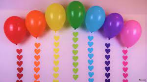 rainbow balloon decoration ideas