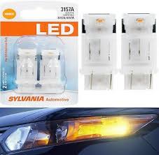 Sylvania led, cfl, fluorescent, and halogen bulbs come in candle, capsule, pear, reflector, gls, stick, and tube shapes, with base types that include e27 and b22. Sylvania Led Light 3157 Amber Orange Two Bulbs Front Turn Signal Replace Upgrade Ebay