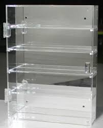 Clear Acrylic Display Case Stand For