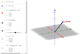 Vector Equation Of A Line In 3d Geogebra