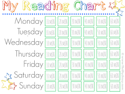 Free Printable Reading Chart Thrifty Jinxy
