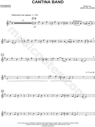 Star wars main title theme john williams dan. Cantina Band Trumpet From Star Wars Sheet Music Trumpet Solo In G Major Download Print Sku Mn0103985