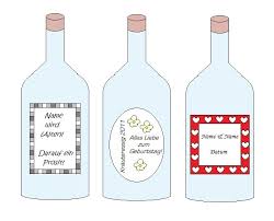 Diverse flaschenetiketten am pc erstellen, ausfüllen und ausdrucken. Flaschenetiketten Selber Machen