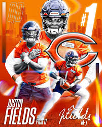 justin fields chicago bears wallpapers