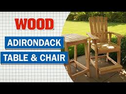 Bar Height Adirondack Chair Project