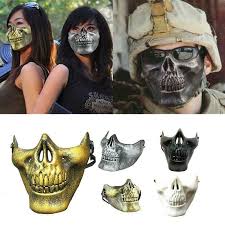 novelty half skull mask halloween