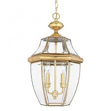 Hanging Lantern In Polished Brass