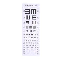 Amazon Com Healifty Standard Eye Chart Waterproof Vision