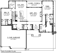 Floor Plan Plan 70 1461 Ranch Style