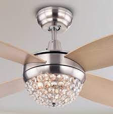 balavis wood nickel crystal ceiling fan