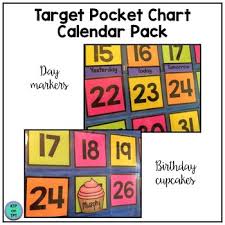 Target Pocket Chart Calendar Pack
