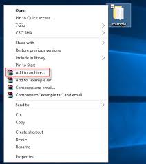 Password Protect A Zip File In Windows 10 With 7 Zip Winrar