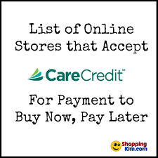 Renting a car with a credit card. Stores That Accept Care Credit To Buy Now Pay Later Shopping Kim