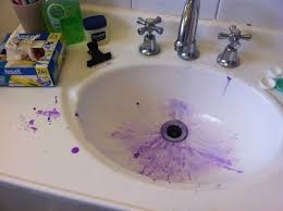 how to remove hair dye from your sink
