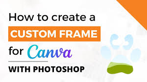 custom frame for canva with photo