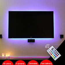 Bason Usb Powered Rgb Led Tv Monitor Backlighting Led Mood Light For 32 40 43 48 50 55 60 Tv With Ir Remote Controller Rgb Led Tv Rgb Ledled Rgb Tv Aliexpress
