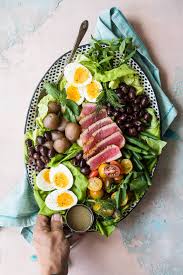 easy ahi tuna nicoise salad foodness