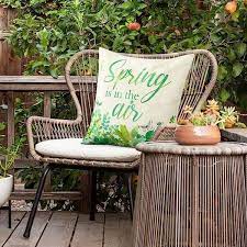 Outdoor Throw Pillow Covers Spring And