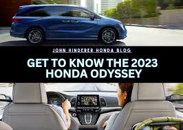 get to know the 2023 honda odyssey