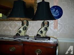 Adopting a dog from staffordshire bull terrier rescue or a shelter. Carleton Varney Staffordshire Porcelain Dog Lamps Pair Excellent For Sale In Saint Petersburg Florida Classified Americanlisted Com