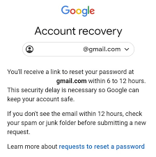 how to recover gmail account pword